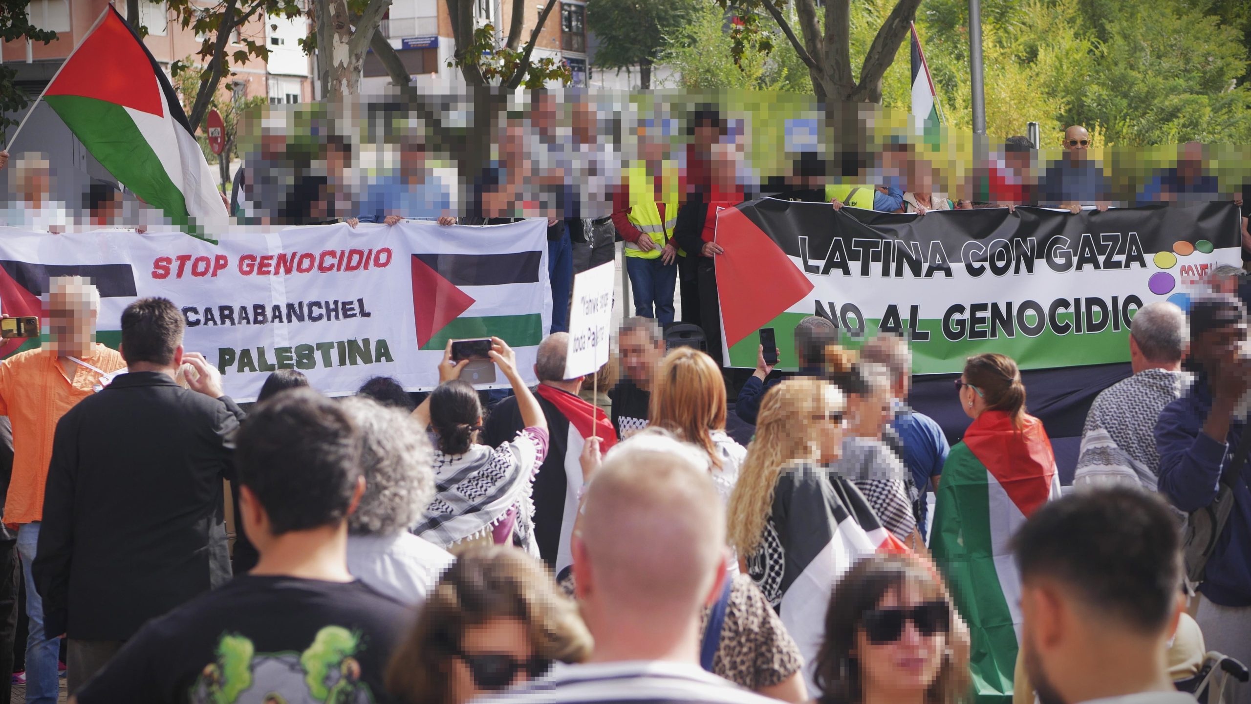 Movilizaciones por Palestina en Carabanchel y La Latina (Madrid)