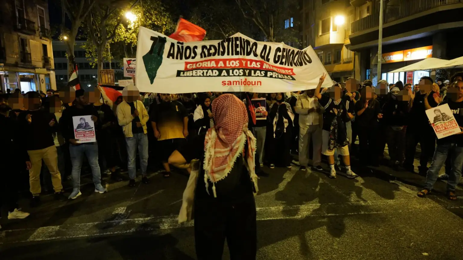 Represión en manifestaciones propalestinas de Palma de Mallorca y Barcelona
