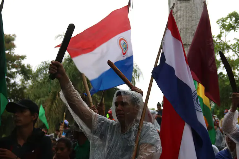 [Paraguay] Marcha campesina indígena desafía al latifundio y a la ocupación militar yanqui