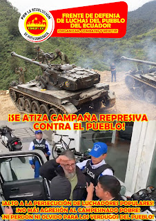 [Ecuador] El FDLP denuncia bombardeos y acciones terroristas por parte del gobierno de Noboa