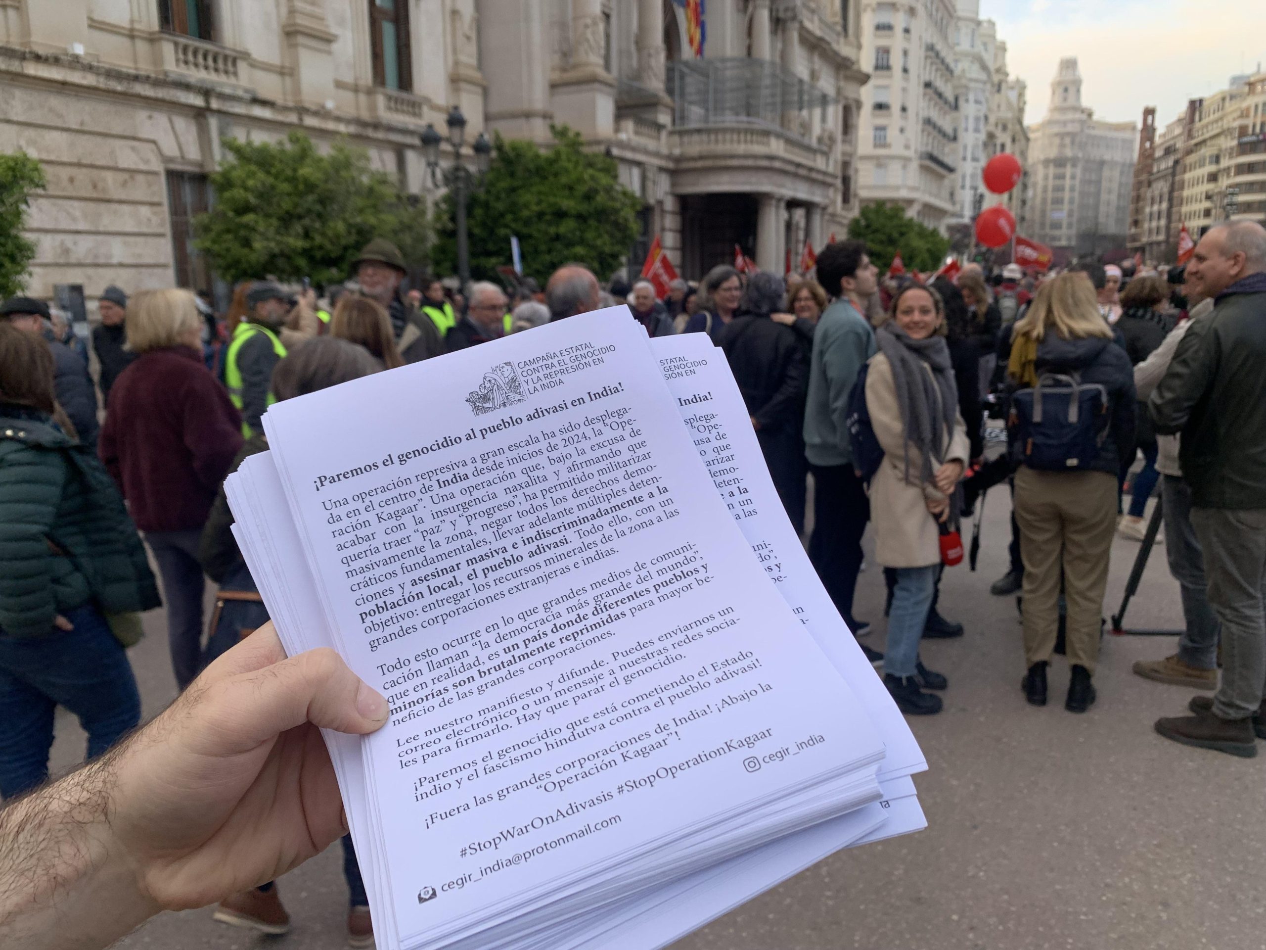 CEGIR denuncia la «Operación Kagaar» en Madrid y en València