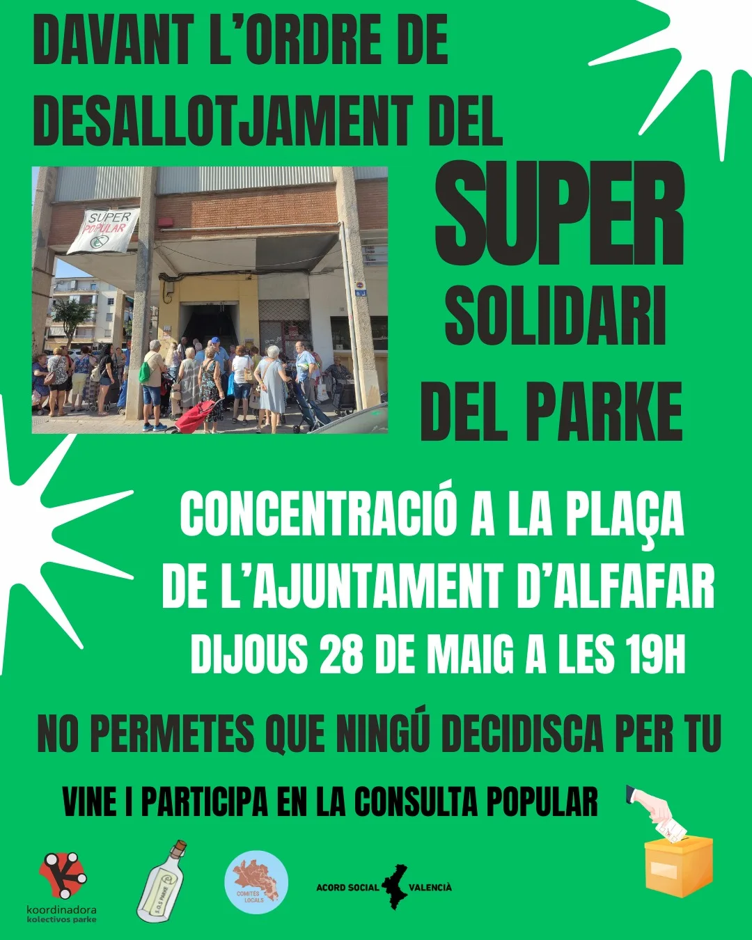 Veïns de l’Horta Sud s’organitzen per a defensar el projecte comunitari de Parc Alcosa