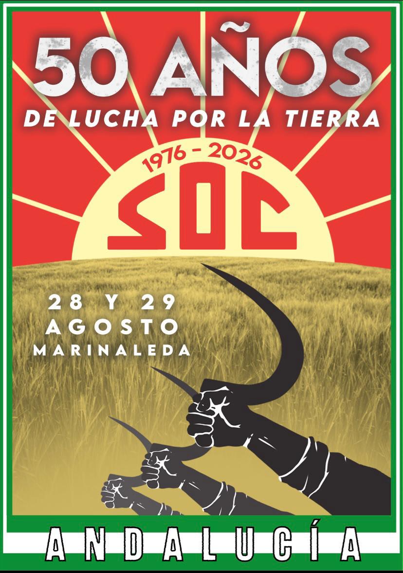 El SOC celebrará un acto sobre la lucha por la tierra
