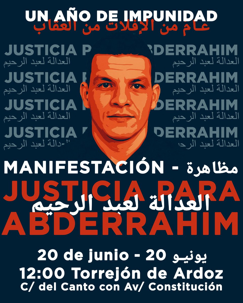 Manifestación por Abderrahim el próximo 20 de junio en Torrejón