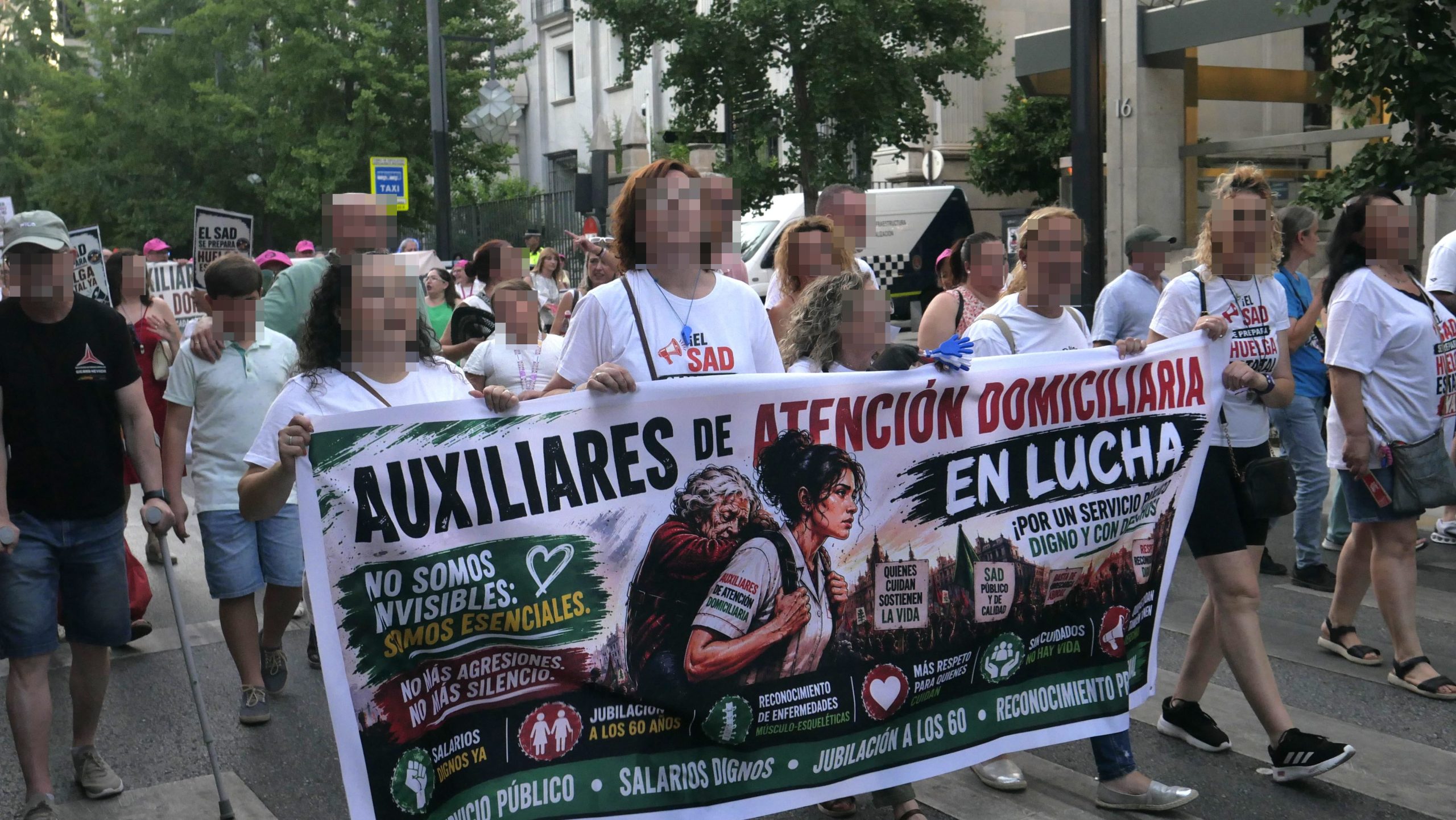 Granada: movilización de las trabajadoras del SAD (vídeo)