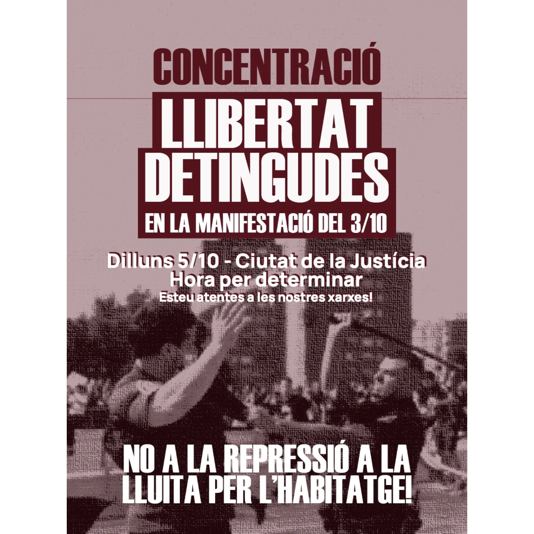 [València] Concentración por los detenidos el 3 de octubre