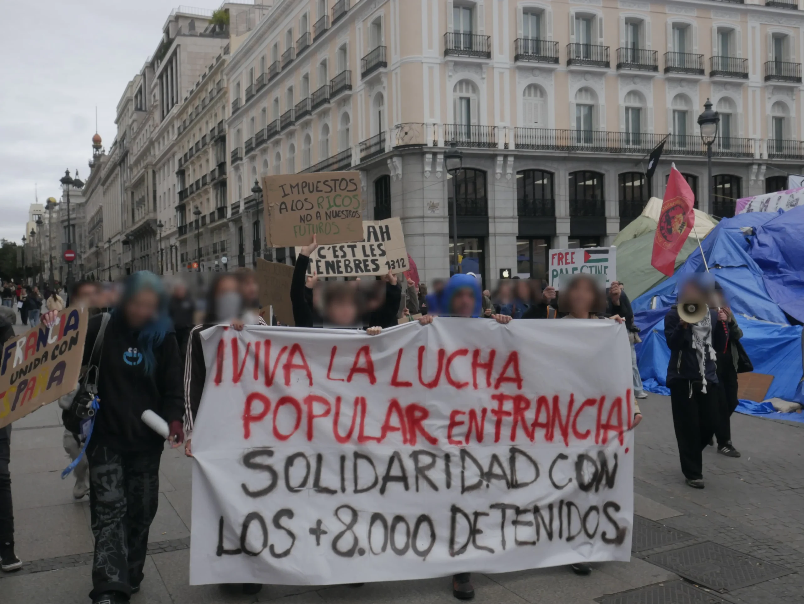 [Madrid] Marcha en Sol en apoyo a la lucha popular en Francia